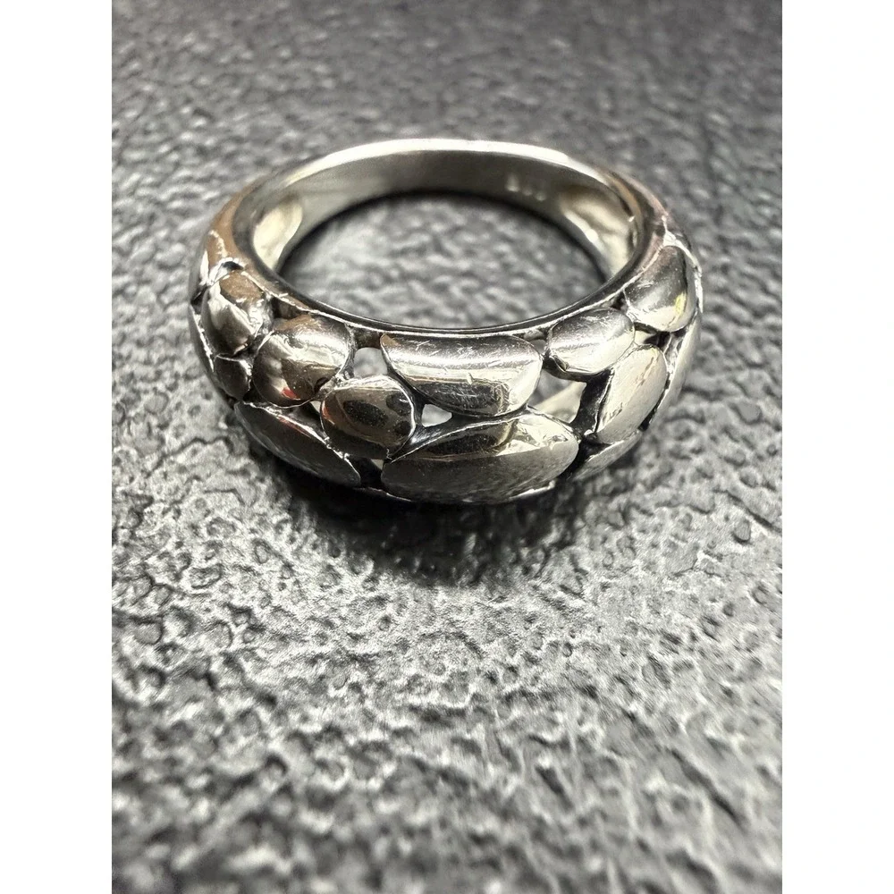 Band Ring Sterling Silver 925 Size 6 (some Scratches)